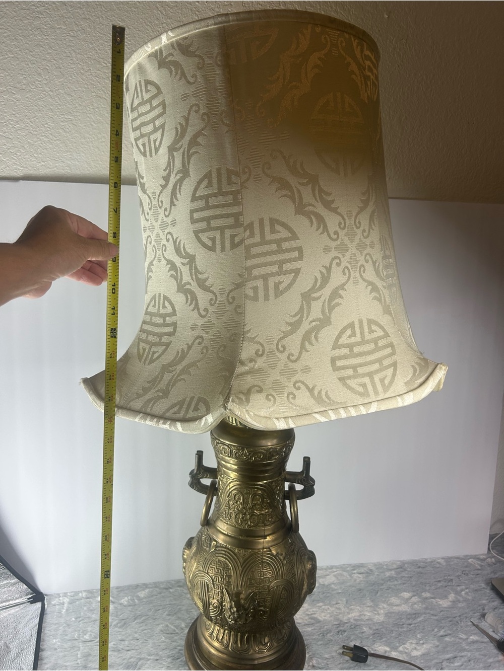 Vintage Rare Solid Brass James Mont Style